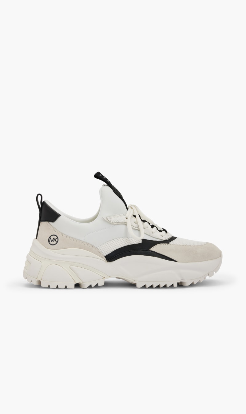 

Michael Kors White Darius Classic Trainer for Men | The Deal Outlet