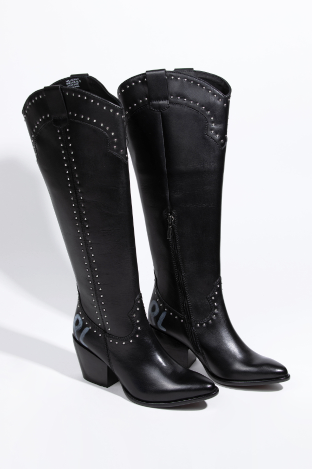 

KARL LAGERFELD Kavalier Ii Karl Stud Hi Leg Boot