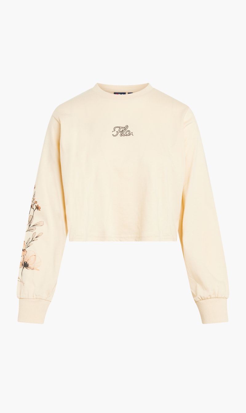 

Fila Yellow Gravina Lsl Cropped Tee for Women | The Deal Outlet