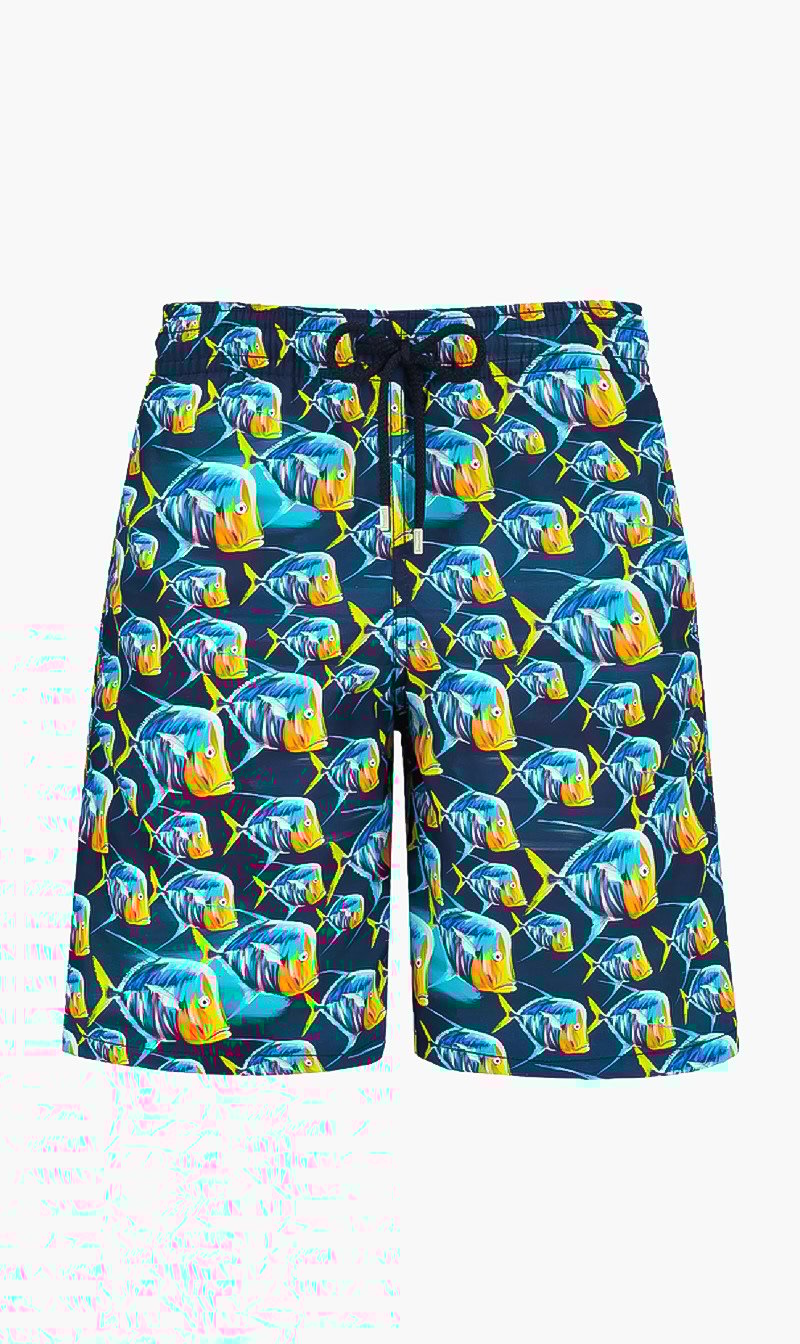 

Vilebrequin Blue Fish Printed Shorts for Men | The Deal Outlet