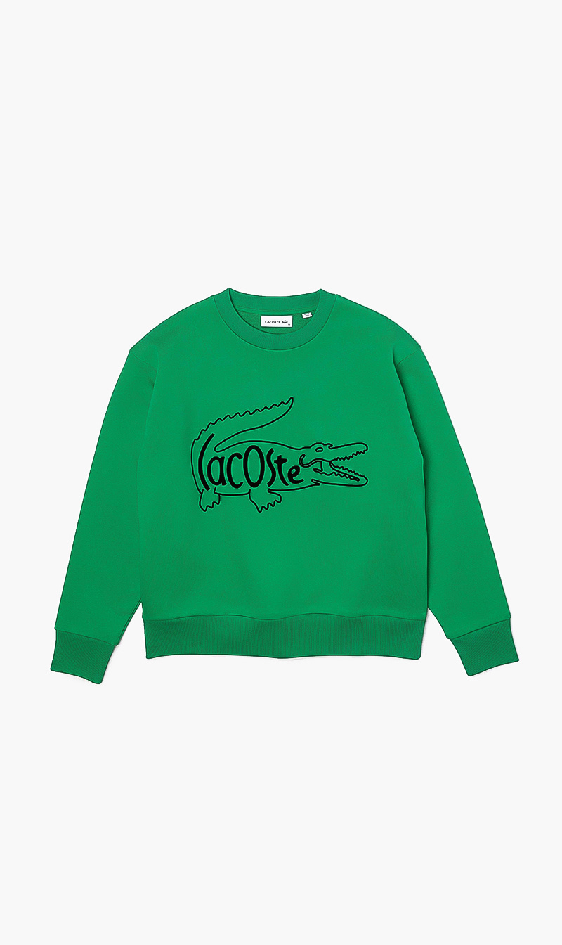 

Crocodile Print Fleece Sweatshirt