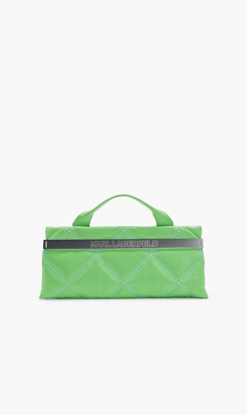 

Karl Lagerfeld Green K/kross Debossed Baguette for Women | The Deal Outlet
