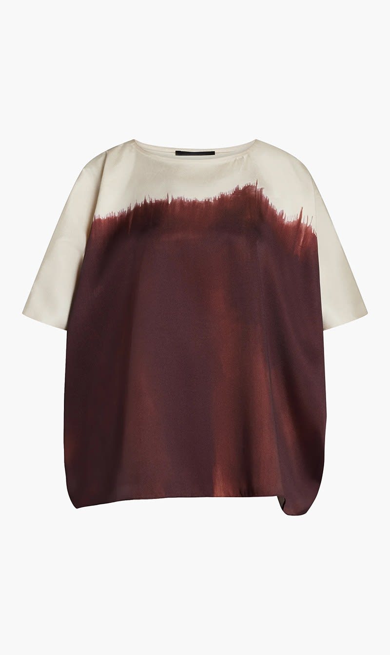 

Dima Ayad Brown Painted Top for Women | The Deal Outlet