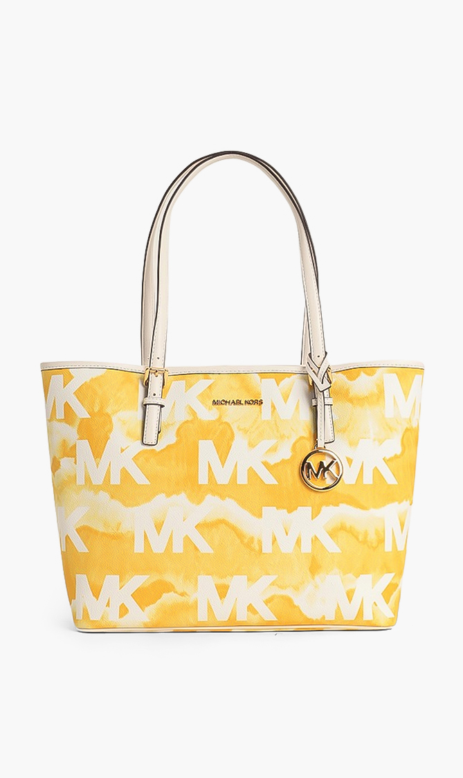 

MICHAEL KORS Jet Set Travel Large Logo Print Tote Bag
