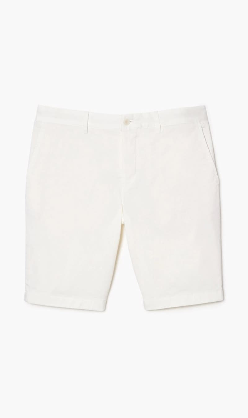 

Lacoste White Bermuda Shorts for Men | The Deal Outlet