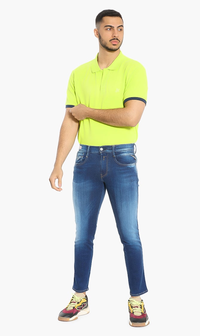 

Anbass Hyperflex Stretch Jeans, Blue