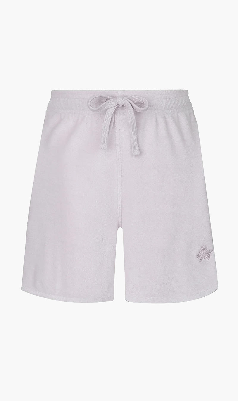 Vilebrequin White Fauna Shorty Cr24 Terry Orgct Hortensia for Women