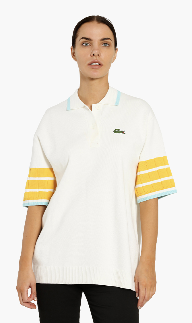 

Loose Fit Polo Collar Sweater
