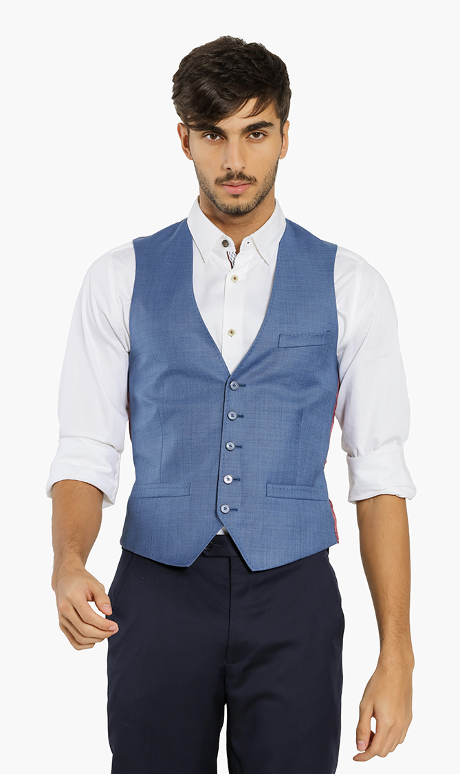 

Modern Fit Debonair Plain Waistcoat