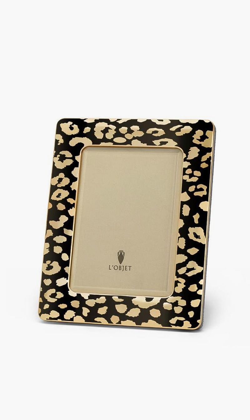 

Leopard Frame, Black