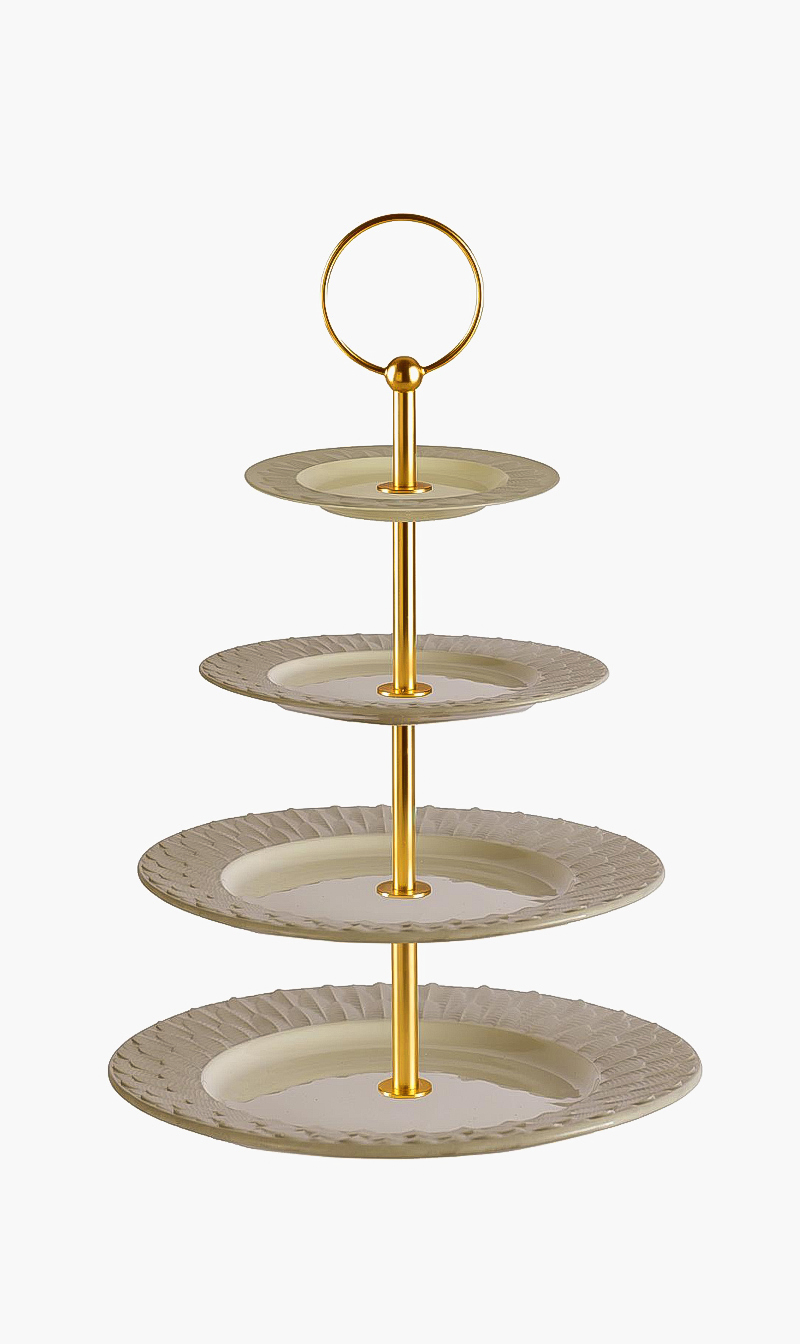 

Peacock 4-tier Cake Stand, White
