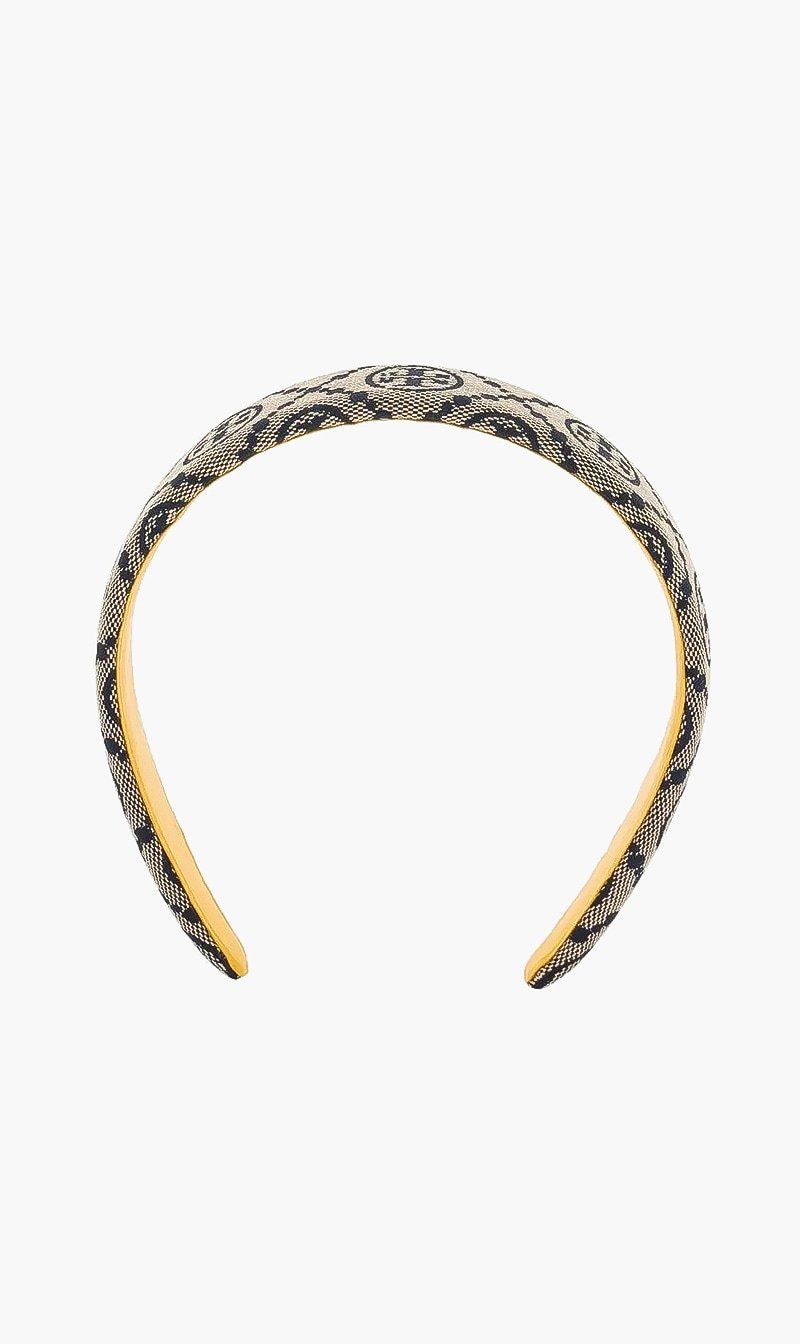 

Tory Burch Blue T Monogram Headband for Women | The Deal Outlet