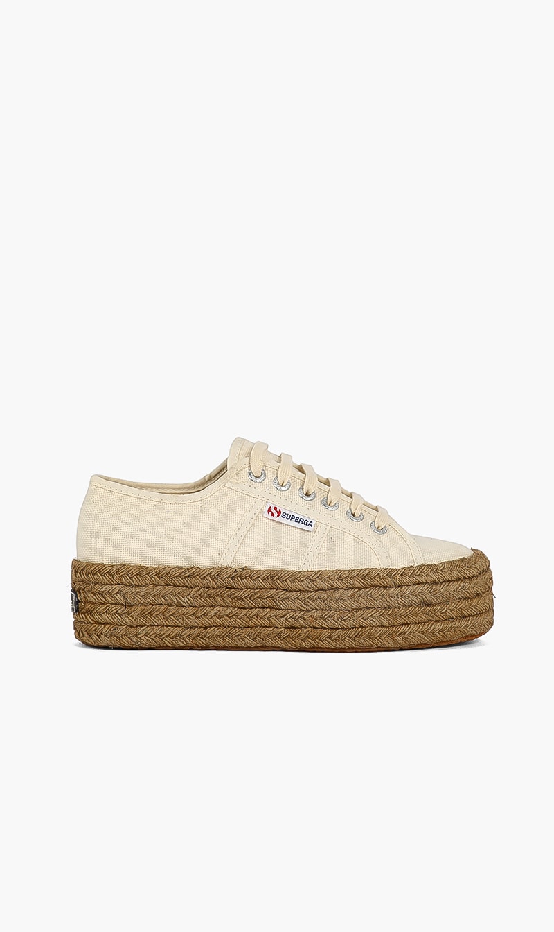 

Superga Beige Rope Sole Sneakers for Women | The Deal Outlet