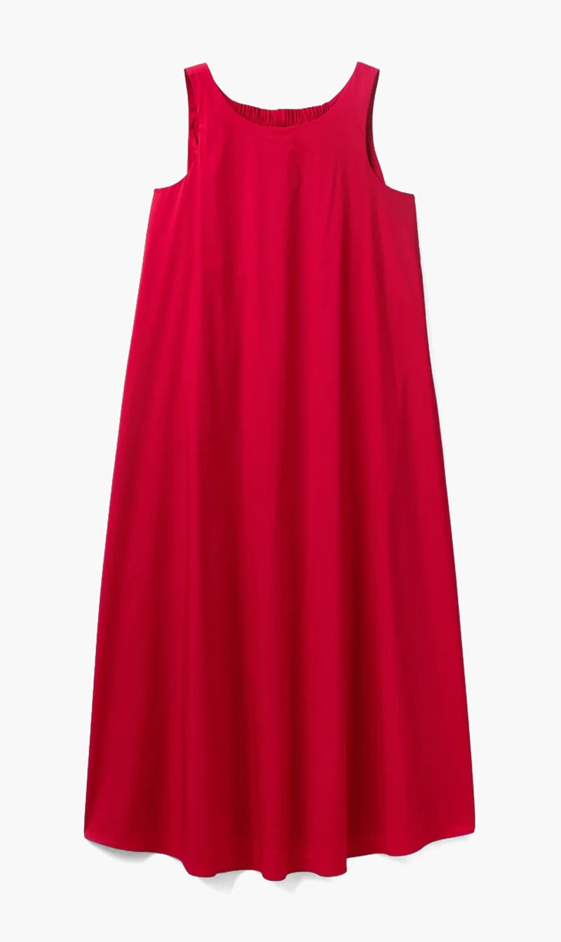 Red United Colors Of Benetton Blue Long Sleeveless Dress for Women