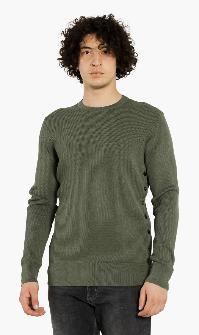 

Knit Side Button Sweater