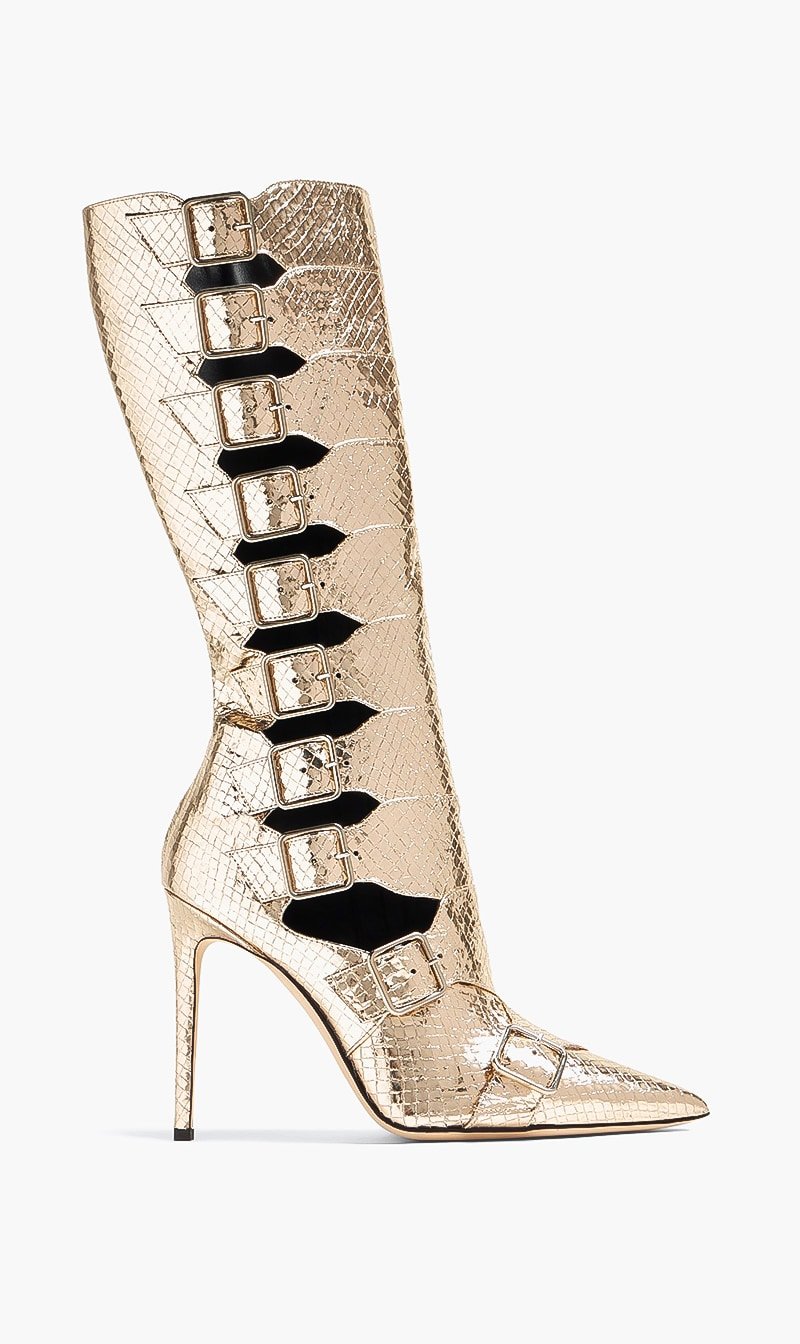 

Paris Texas Gold Tyra Boot for Women | The Deal Outlet