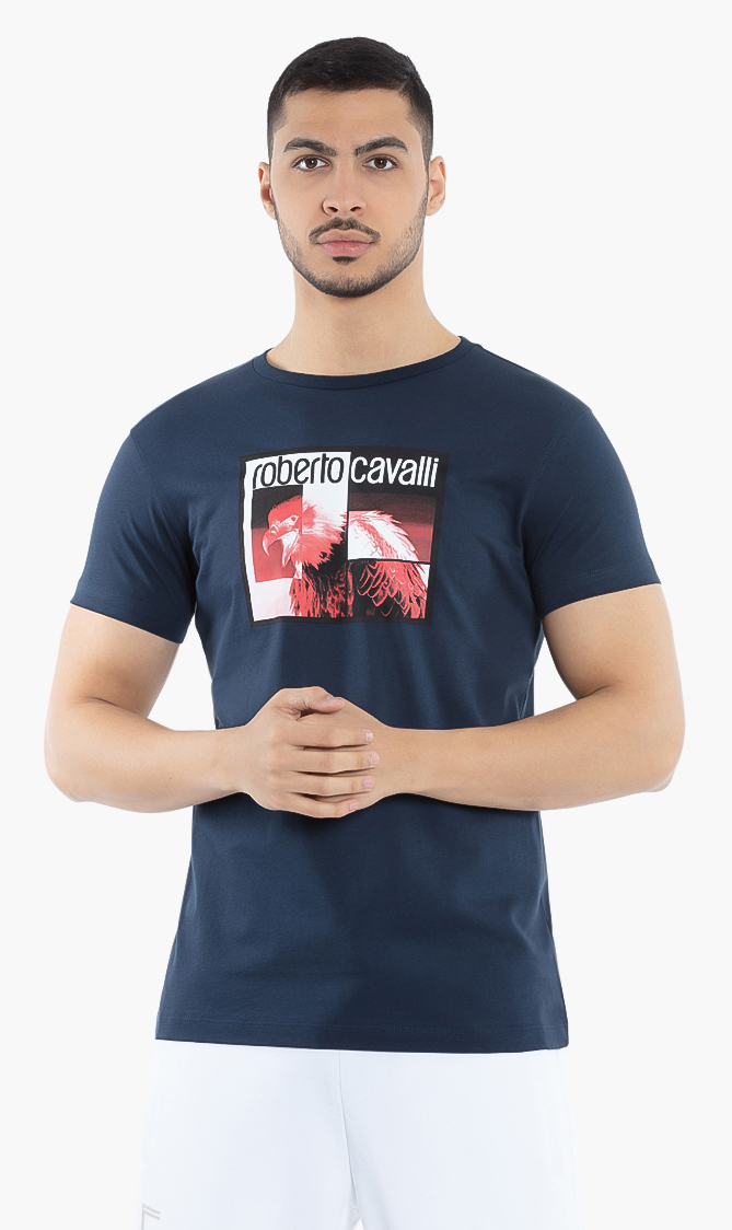 

Roberto Cavalli Eagle Photo Print T-shirt