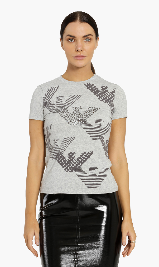 

Emporio Armani Logo Studs T-shirt