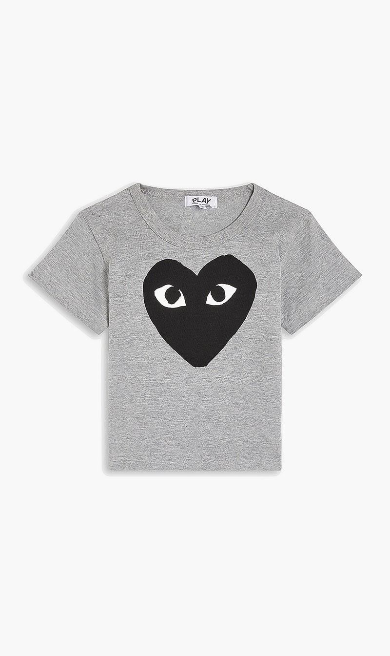 

Heart Print T-shirt, Grey