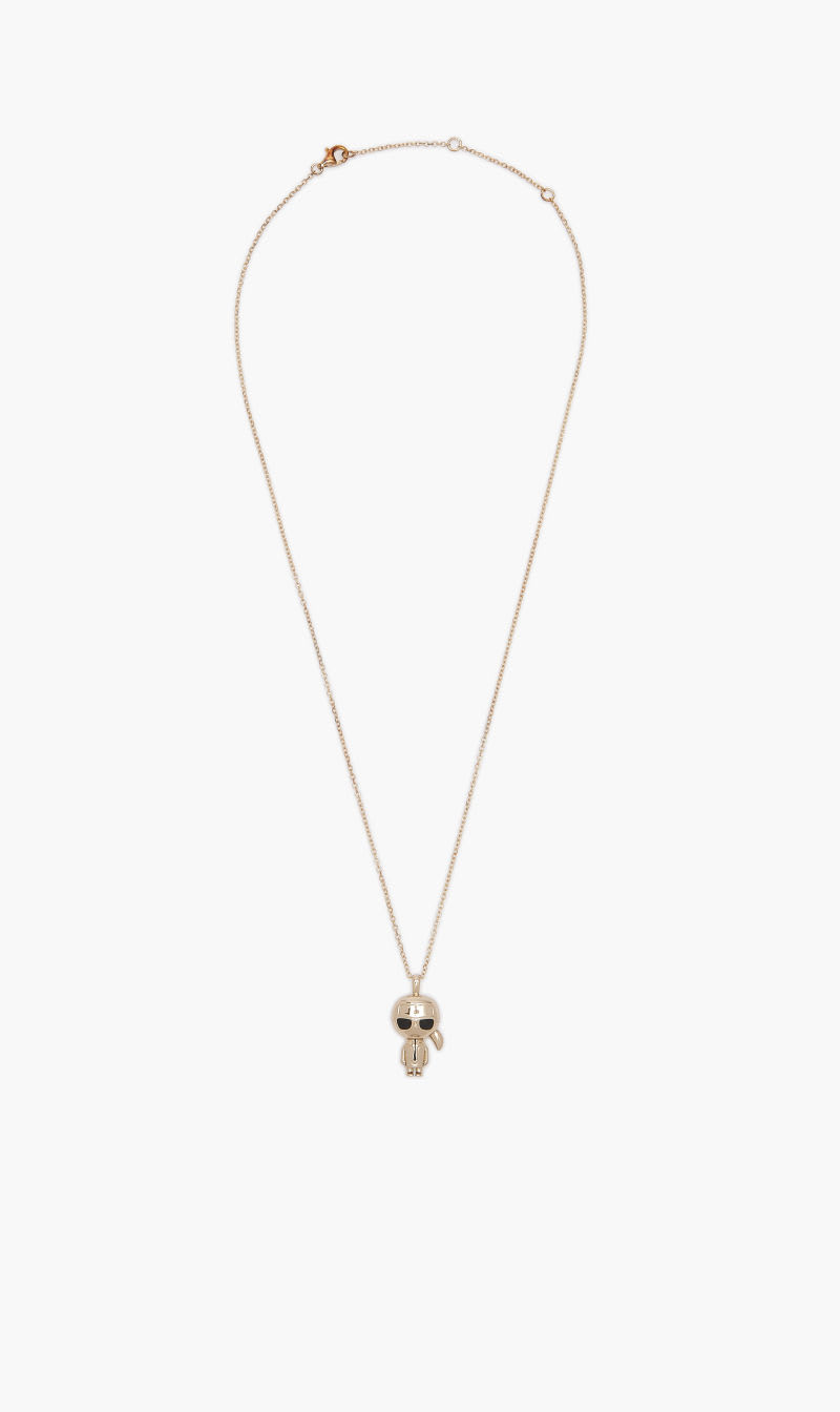 

Karl Lagerfeld Silver Kikonik Karl Necklace for Women | The Deal Outlet