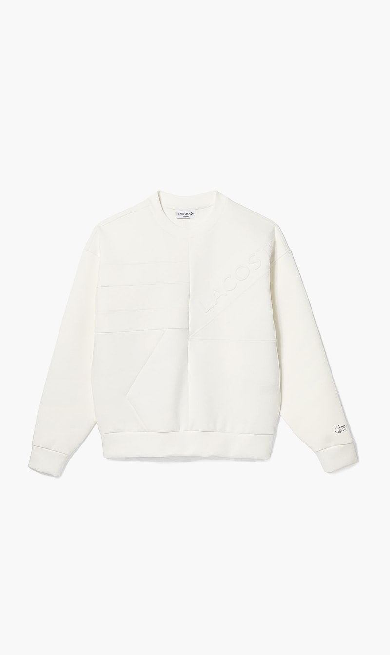

Lacoste White Loose Fit Sweatshirt for Men | The Deal Outlet