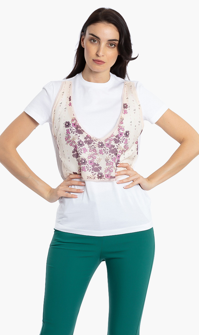 

Dsquared2 Floral Print Design T-shirt