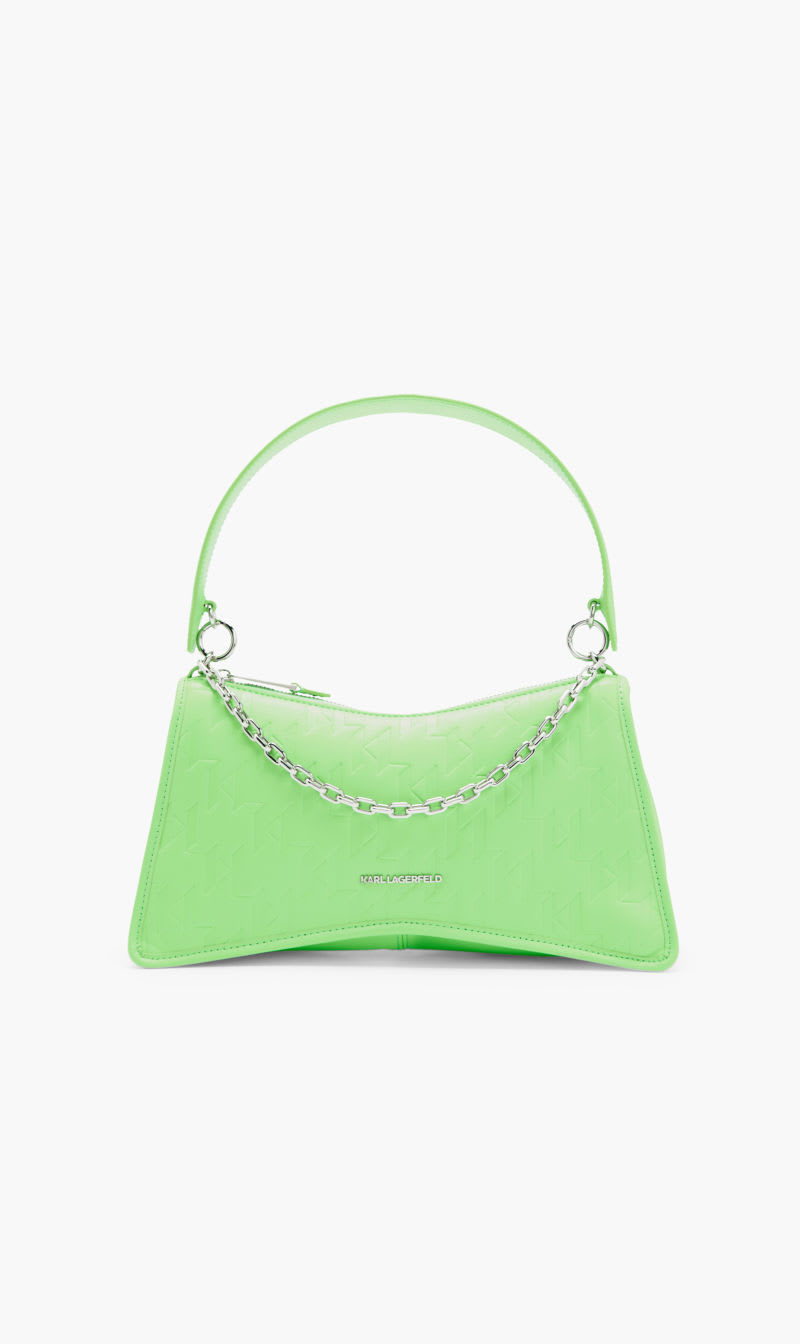 

Karl Lagerfeld Green K/seven Element Shb Embossed for Women | The Deal Outlet