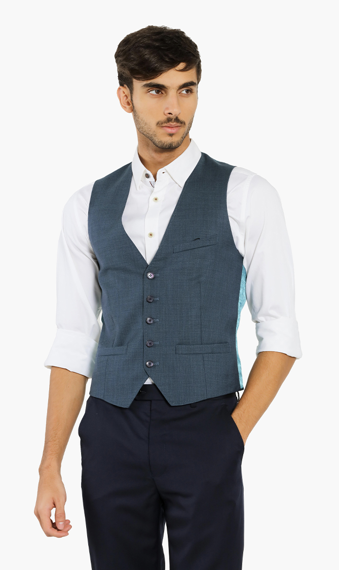 

Modern Fit Debonair Plain Waistcoat