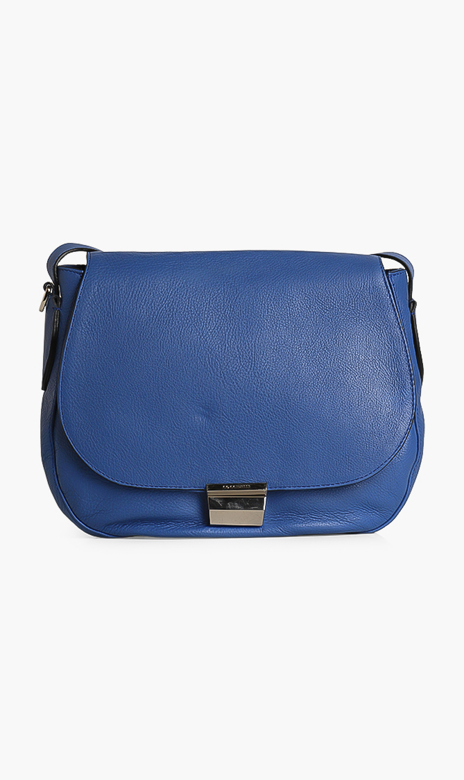

COCCINELLE Flap Grain Leather Crossbody Bag
