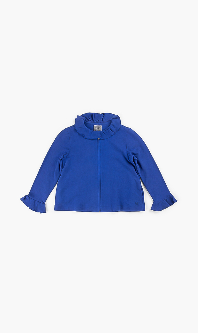 

Il Gufo Full Zip Ruffled Jacket