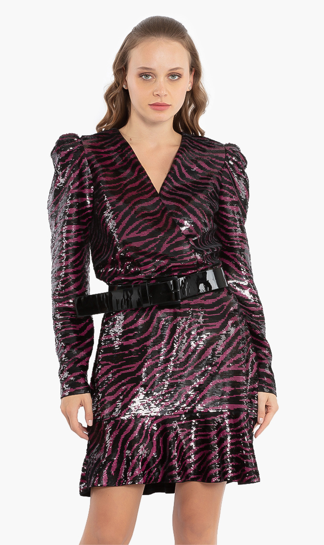 

Michael Kors Bengal Long Sleeves Sequin Dress