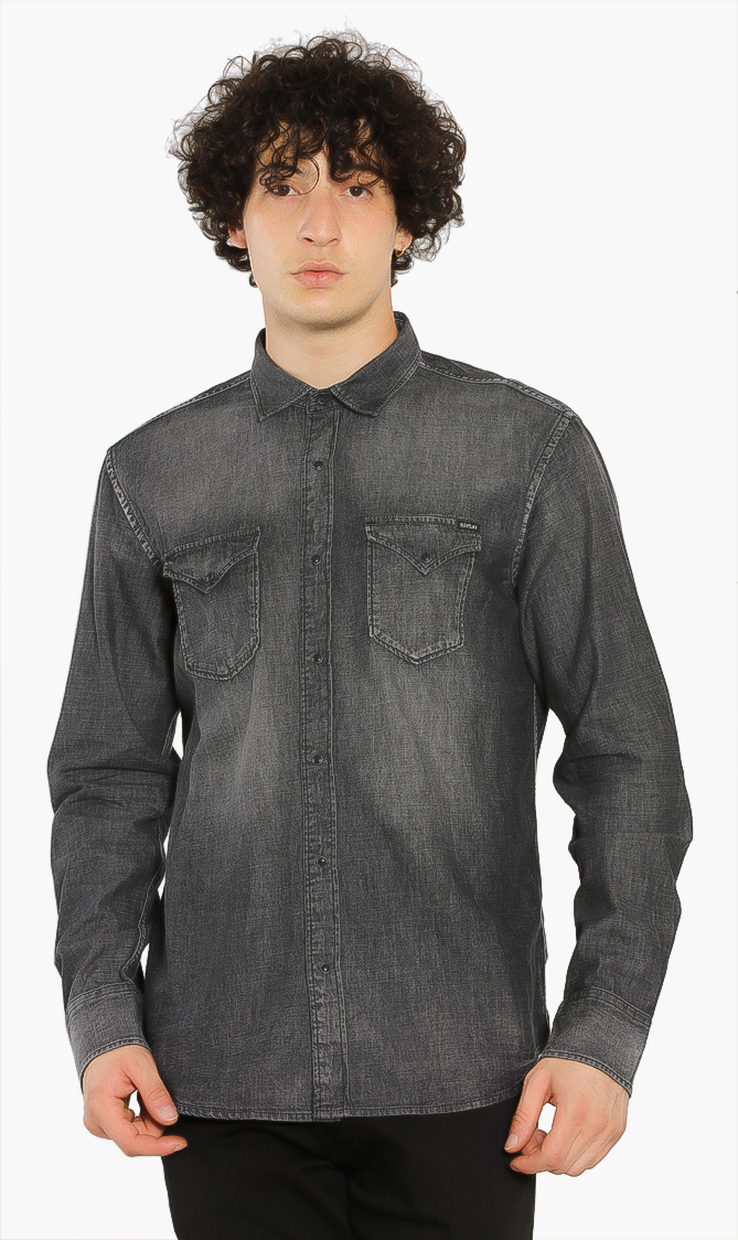 

Replay Denim Long Sleeves Shirt