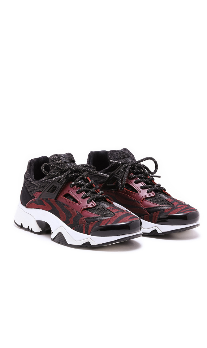 

Sonic Jacquard Chunky Trainers - Bordeaux, Red