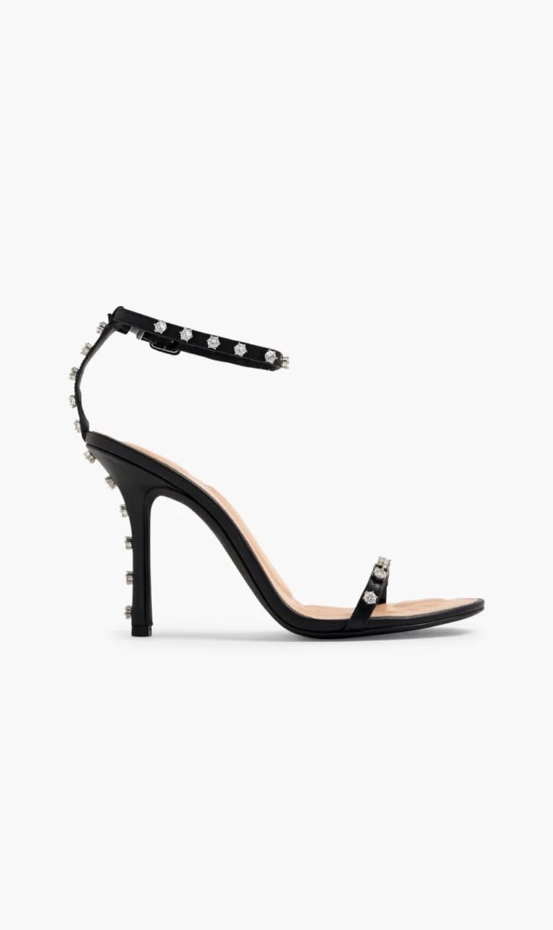 

Alexander Wang Black Nicki 105 Sandals for Women | The Deal Outlet