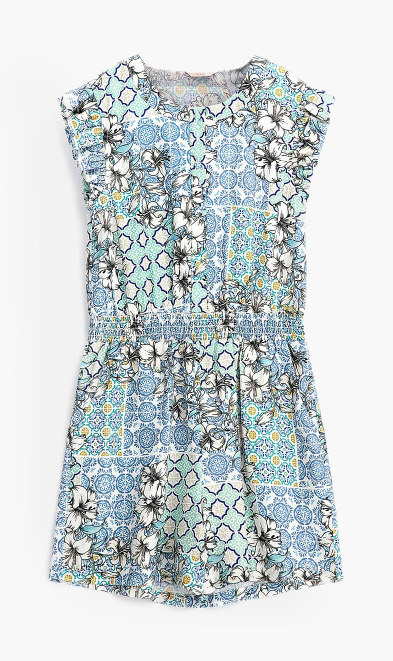 

Guess Yellow Viscose Blend Ss Romper for Girls | The Deal Outlet