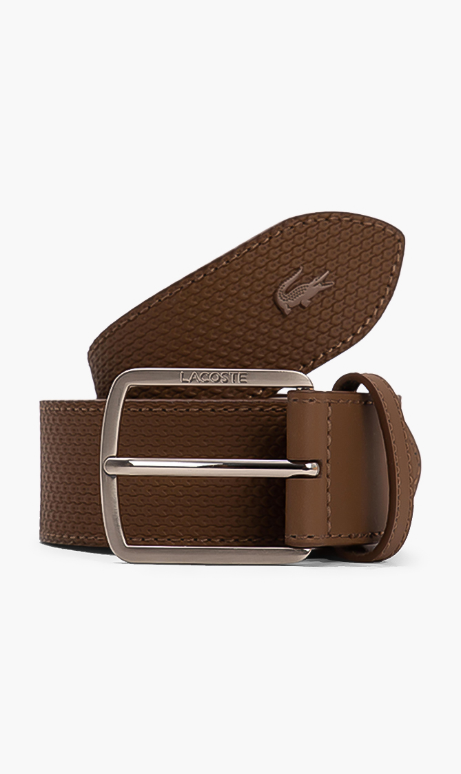 

Lacoste Engraved Buckle Leather Belt