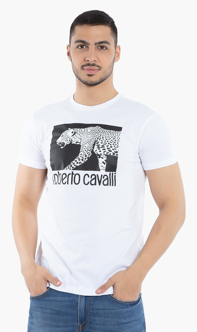 

Roberto Cavalli Leopard Photo Print T-shirt