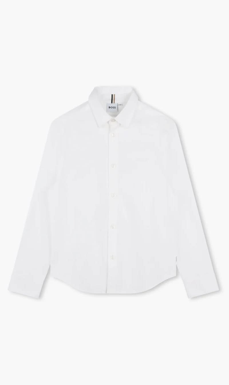 

Hugo Boss White Classic Shirt for Boys | The Deal Outlet