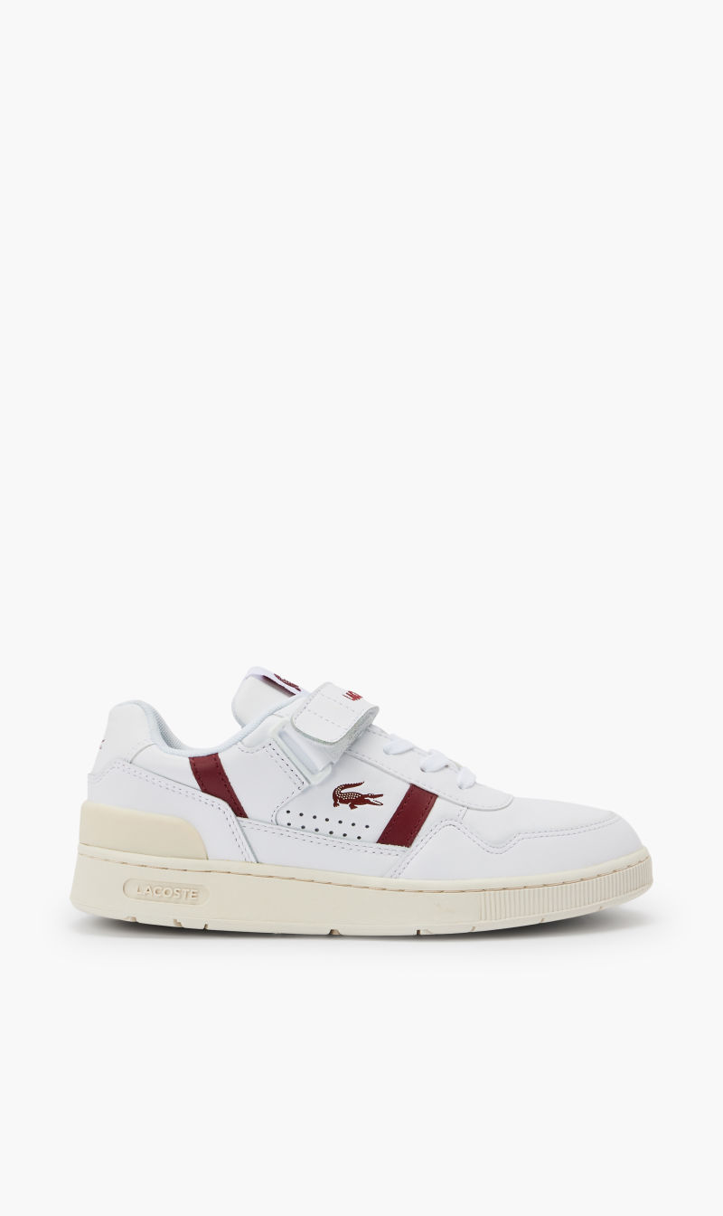 

Lacoste White T-clip Velcro Leather Trainers for Women | The Deal Outlet