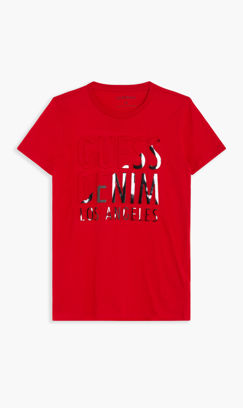 

Bruer Split Tee, Red