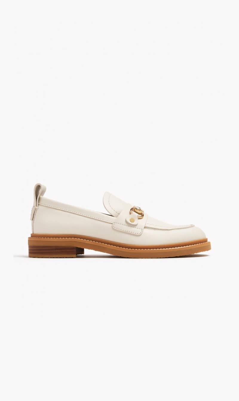 

See By Chloe White Signature 1 Loafers for Women | The Deal Outlet