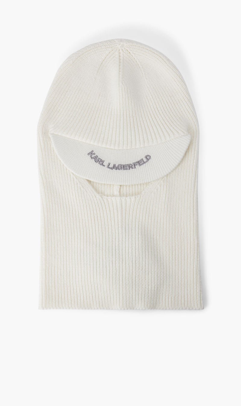 

Karl Lagerfeld Beige Kessential Balaclava for Women | The Deal Outlet