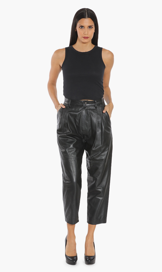 

Dsquared2 High-waisted Leather Pants
