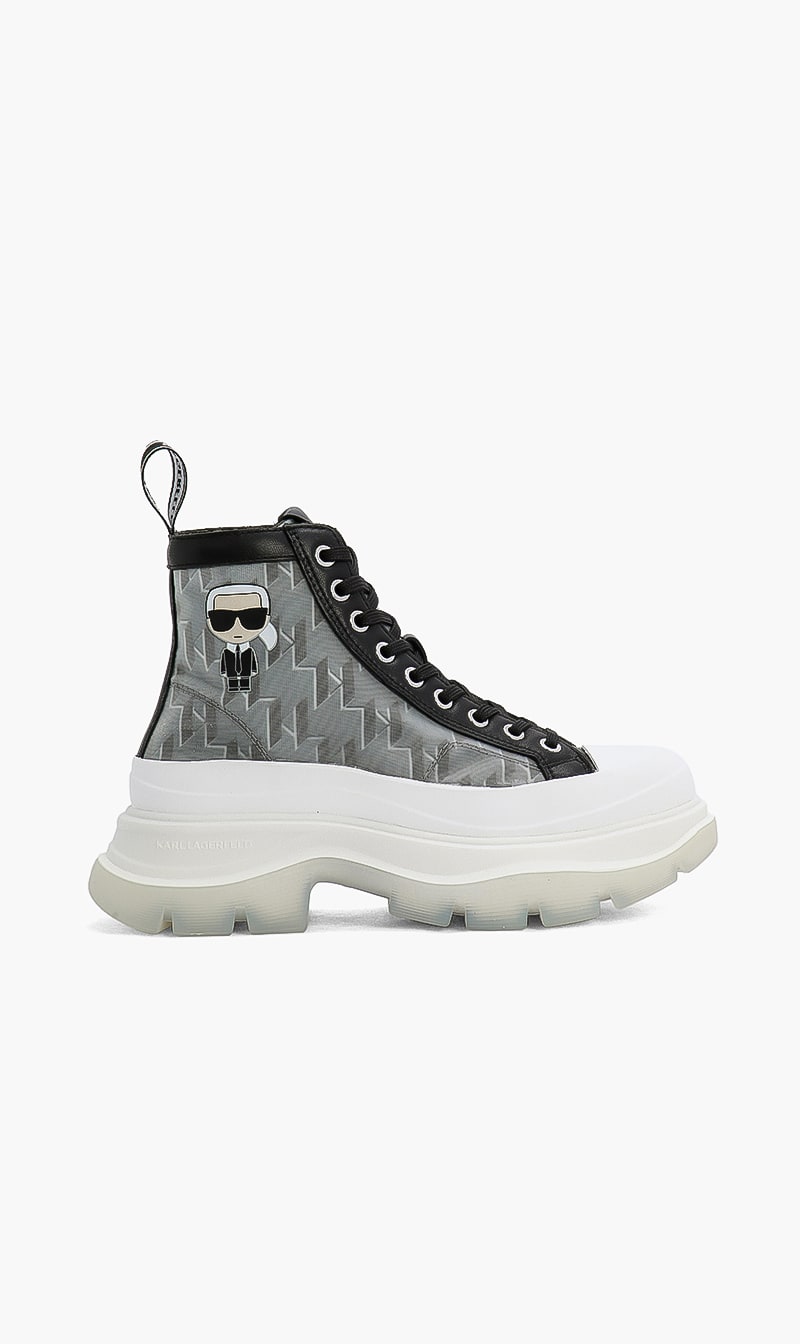 

Monogram Mesh Lace Sneakers, Black