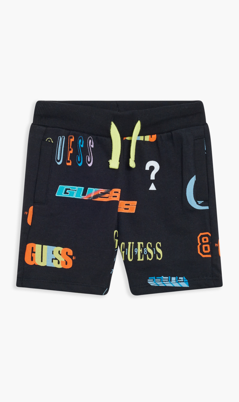

Guess Pink French Terry Active Shorts for Boys | The Deal Outlet