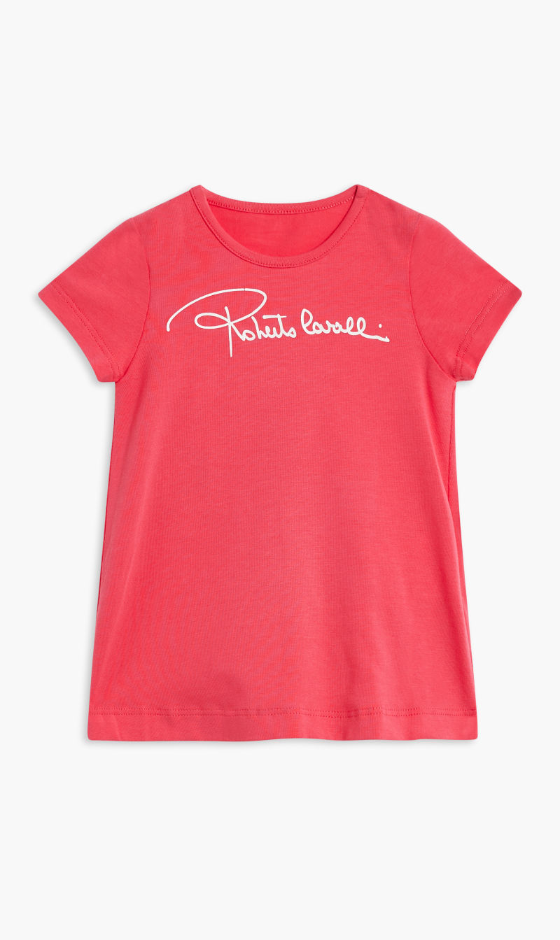 

Logo Print Jersey Dress, Pink