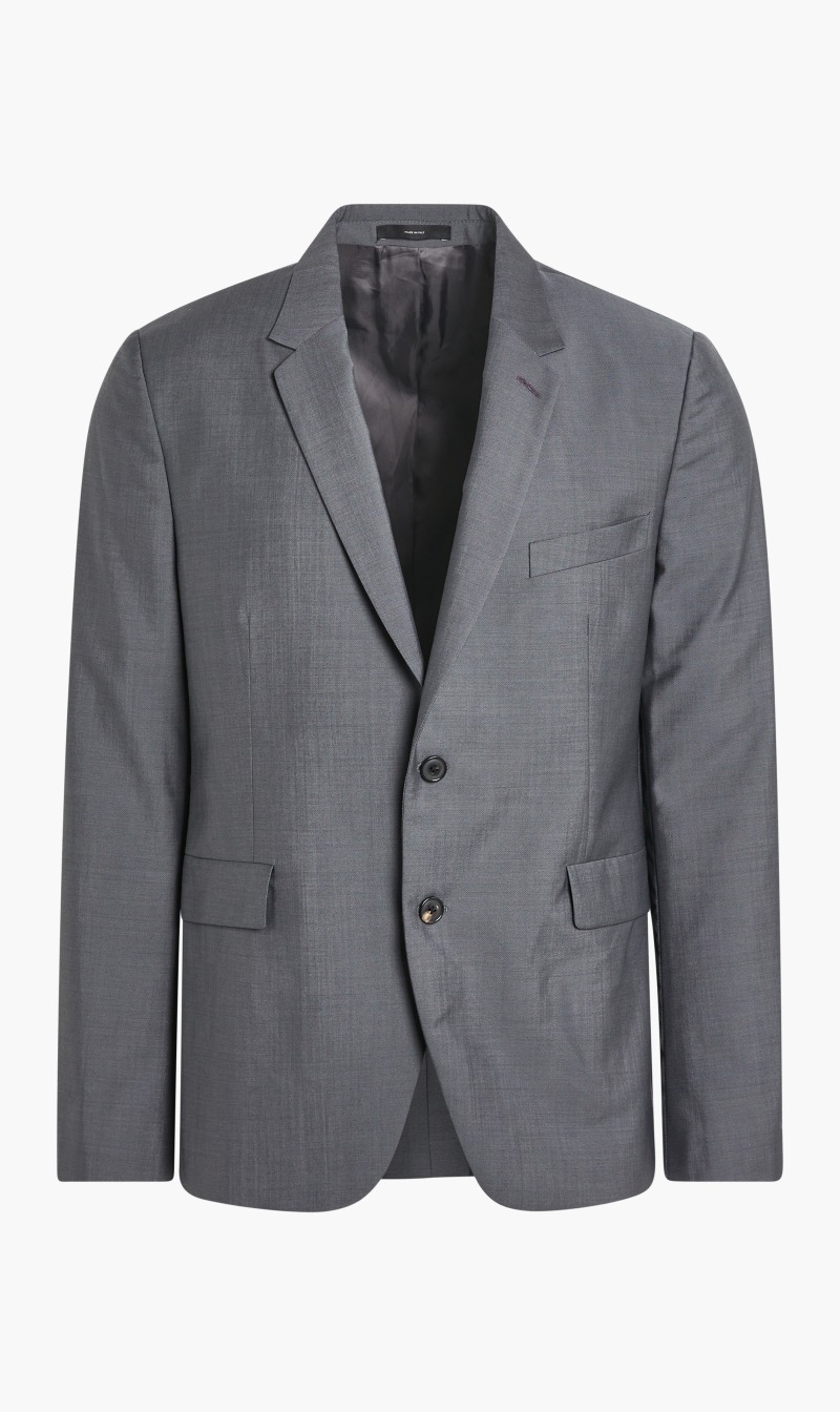 

Modern Slim Fit Two Button Suit, Black