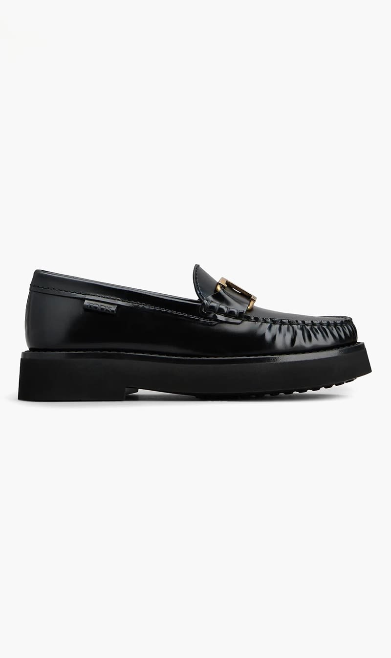 

Tod's Black Gomma 54k Mocassino T for Women | The Deal Outlet