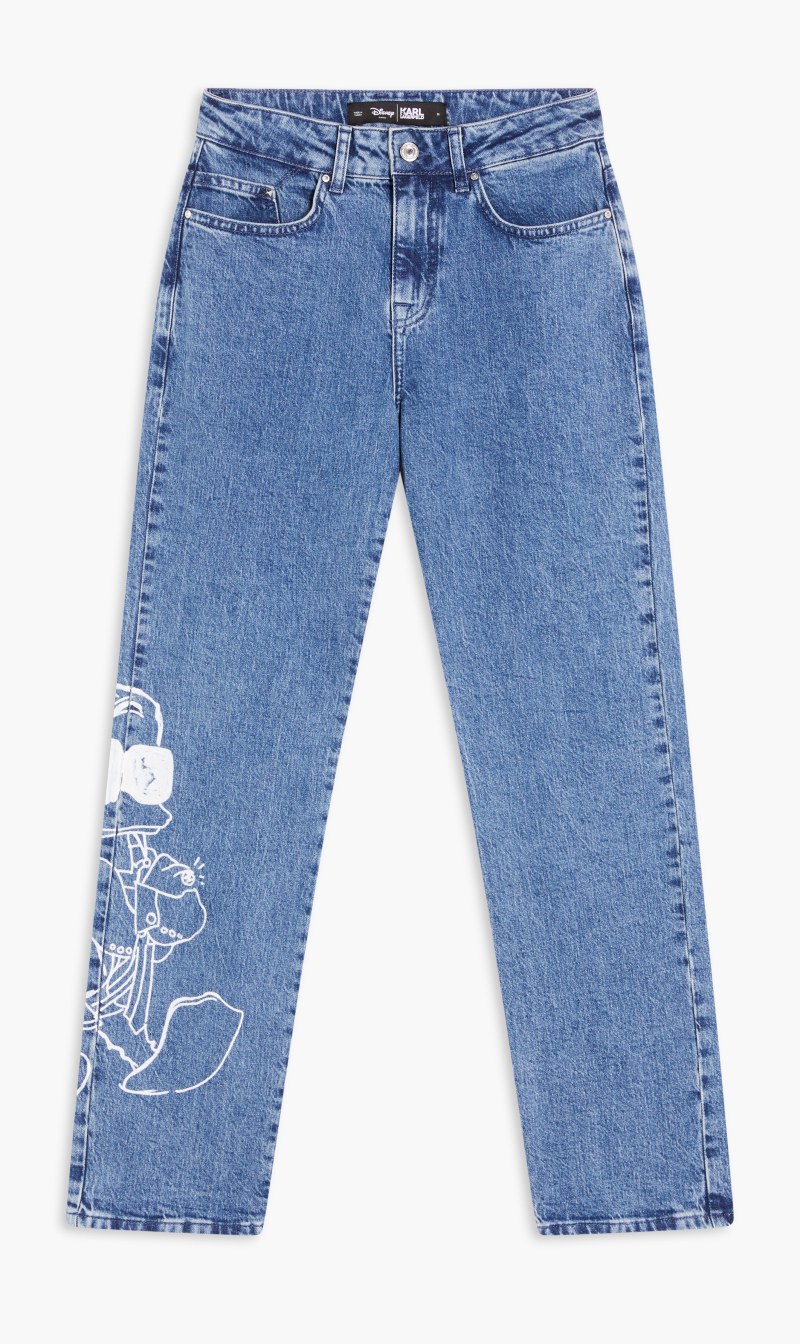 

Karl Lagerfeld Blue Klxdisney Denim Pants for Women | The Deal Outlet