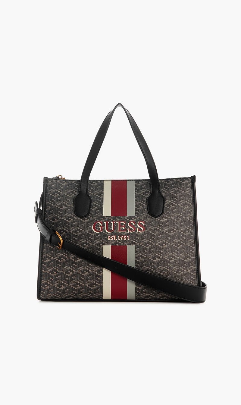 

Guess Grey Silvana Small Tote for Women | The Deal Outlet